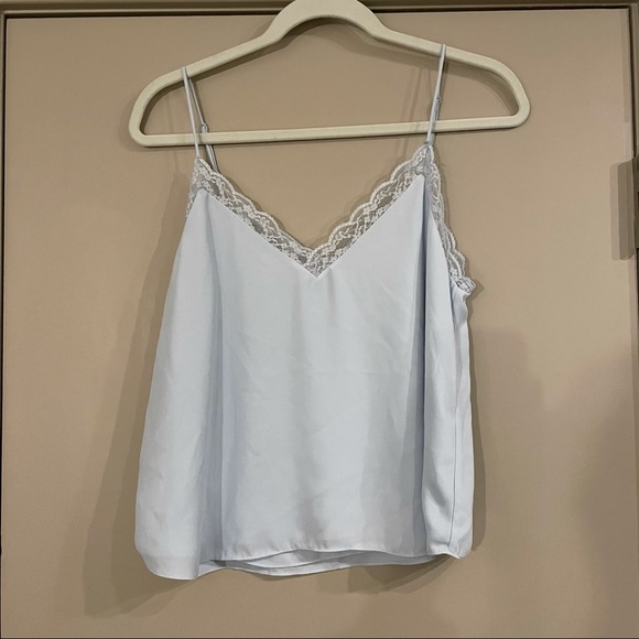 Babaton Tops - Like New Aritzia Babaton Ambre Lace Camisole Powder Blue Medium